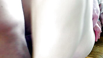 Fuck your ass pov, load cum on ass, pink girl vagina, heels and tights, big cum load on ass