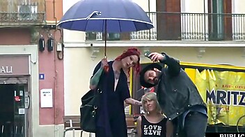 Lesbian milf domination, domination outdoor, public sub, lesbian domination blonde, lesbian milf outdoor
