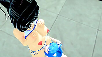 Anime ride creampie, swimsuit 3d hentai, swimsuit bukkake, swimsuit handjob, swimsuit blowjob, hentai lesbian futanari