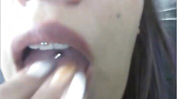 I am pierced, tongue nail, long tongue, nail, long nails porno