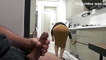 Dick flash stepmom, arab action, arab milf in kitchen, big ass flash, amateur caught in the act