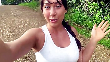 Woman self, hd solo outdoor, very hairy hirsute, outdoor women, nudist films herself