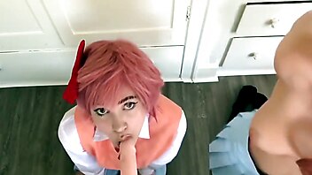 Big tits red, big ass toys, both red head, toying both, lesbian head
