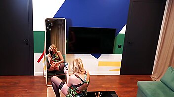 Mastubation session, cougar hd, amateur girlfrend, stockings blonde, strümpfe milf masturbation