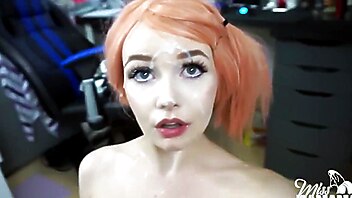 Blonde, Facial Compilation, Facial