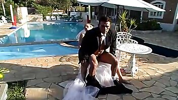 Shemale Fucks Guy, Pool, Wedding