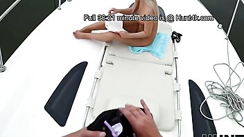 Czech on a boat, lust boat, her dick, passion hd outdoor, pov blonde blonde