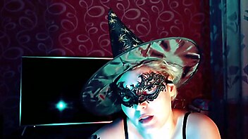 Witch handjob, amateur cum for you, witch femdom, blonde femdom milf, femdom stockings fetish blonde, the witch of