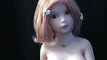 Sex doll solo masturbation, photoshoot masturbation, first photoshoot, solo sexy, 100cm sex doll fuck