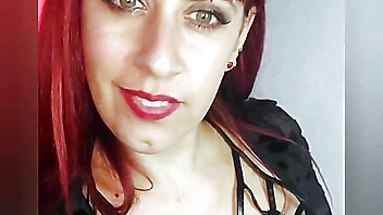Emo latina facial, dirty talk fetish, red lingery latina, close up oral, femdom closer